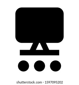 computer connected icon isolated sign symbol vector illustration - high quality black style vector icons
