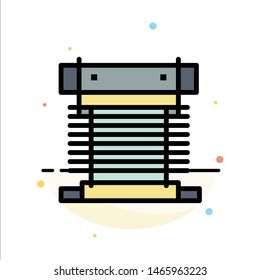 Computer, Cooler, Cooling, Cpu, Fan Abstract Flat Color Icon Template. Vector Icon Template background
