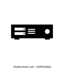 Computer cpu case icon vector