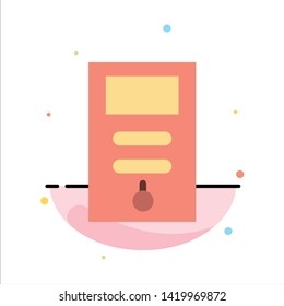 Computer, Cpu, Pc, Stabilizer Abstract Flat Color Icon Template