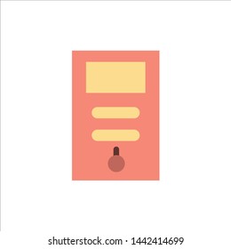 Computer, Cpu, Pc, Stabilizer  Flat Color Icon. Vector icon banner Template