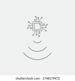 computer CPU performance vector icon speed