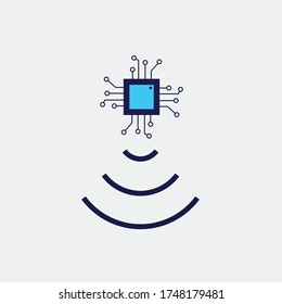 computer CPU performance vector icon speed