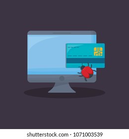 computer and credit card icon