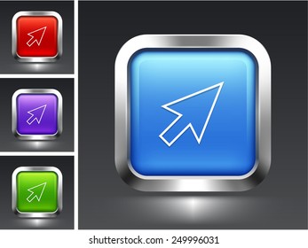 Computer  Cursor Arrow  on Color Square Buttons