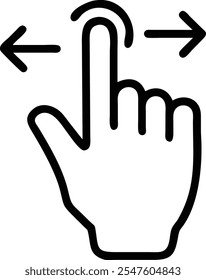 Computer cursor hand web for concept design. tap hand pointing icon design. Vector illustration icon