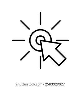 Computer Cursor Icon Representing a Selection Interface Concept