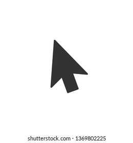 Computer cursor icon in simple design