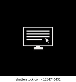 computer cursor vector icon. flat computer cursor design. computer cursor illustration for graphic 