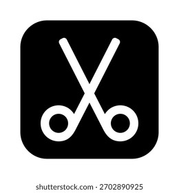 Ícone de recorte do computador. Imagem vetorial