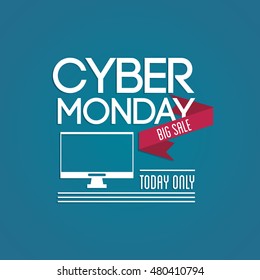 Computer and cyber monday design