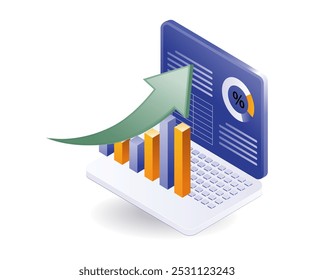 Computerdatenanalyse Unternehmenswachstum Start