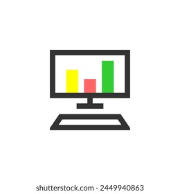 Computer data analytics. Cloud computing concept, data center, file management.
