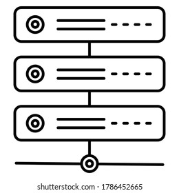 Computer, data and cloud computing icon