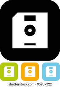 Computer data floppy disc diskette - Vector icon isolated