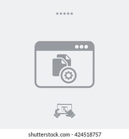 Computer data settings icon