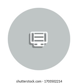 computer, database badge icon. Simple glyph, flat vector of Network icons for ui and ux, website or mobile application