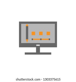 Computer, design icon. Element of Web Desing icon for mobile concept and web apps. Detailed Computer, design icon can be used for web and mobile