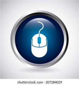 computer design over gray  background vector illustration