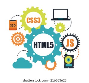 computer design over white background vector illustration