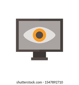 Computer design, Security system warning protection danger web and alert theme Vector illustration