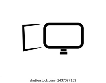 Computer design,computer set design illustration vector,