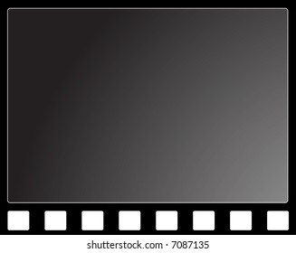 Computer designed editable vector film frame