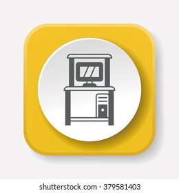 computer desk icon