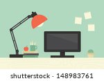 Computer desk, workplace