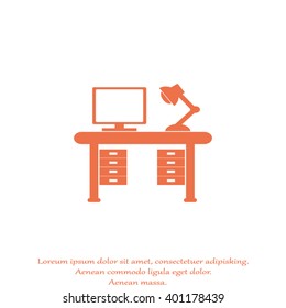 Computer desk, workplace