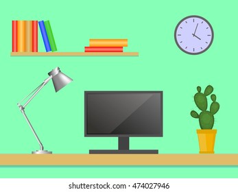 Computer desk, workplace