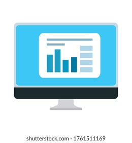 computer desktop device isolated icon vector illustration design
