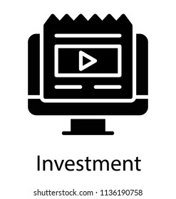 A computer desktop displaying some advertisement, representing investment icon 