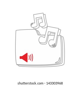 computer desktop element icon my music