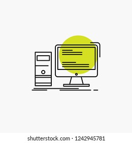Computer, desktop, gaming, pc, personal Line Icon