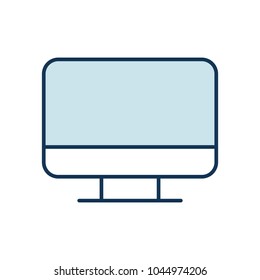 computer desktop isolated icon