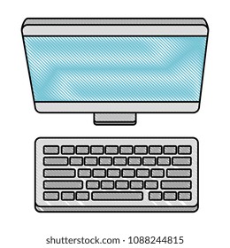 computer desktop isolated icon