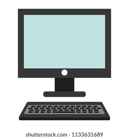 computer desktop isolated icon