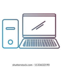 computer desktop isolated icon