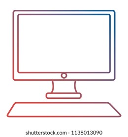 computer desktop isolated icon