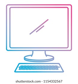computer desktop isolated icon