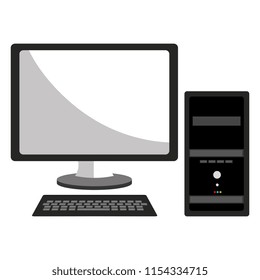 computer desktop isolated icon