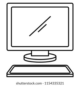 computer desktop isolated icon