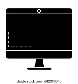 computer desktop isolated icon