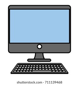 computer desktop isolated icon