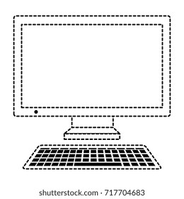 computer desktop isolated icon