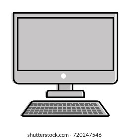 computer desktop isolated icon