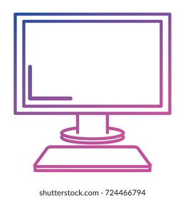 computer desktop isolated icon