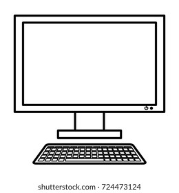 computer desktop isolated icon