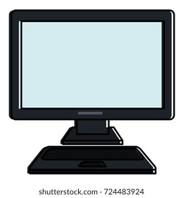 computer desktop isolated icon